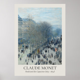 Poster Taxa ISO de Claude Monet Vintage Wall Art