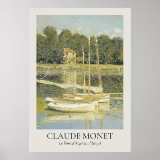 Poster Taxa ISO de Claude Monet Vintage Wall Art