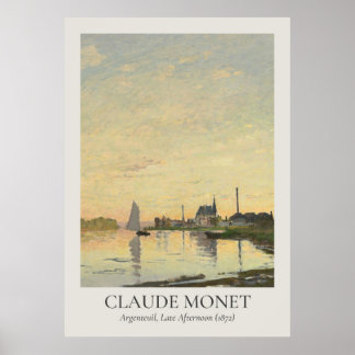Poster Taxa ISO de Claude Monet Vintage Wall Art