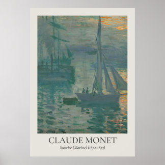 Poster Taxa ISO de Claude Monet Vintage Wall Art