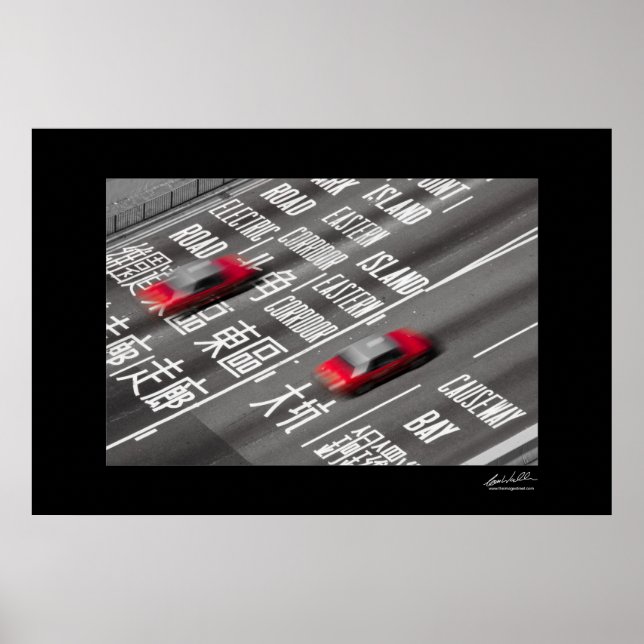 Póster Táxis de Hong Kong (Frente)