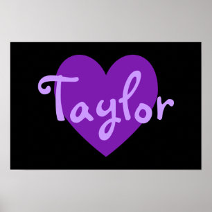 Póster Taylor no roxo