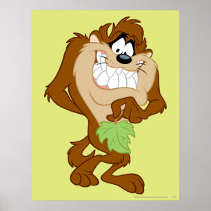 Poster TAZ™ segurando uma folha