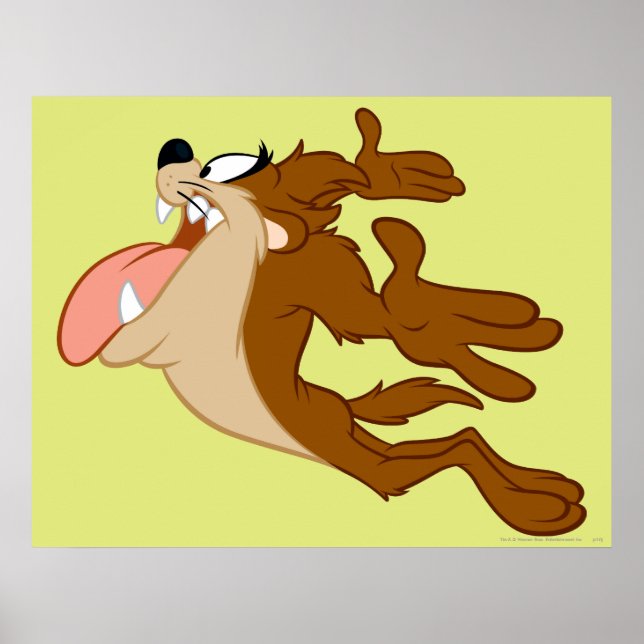 Póster TAZ™ voando pelo ar (Frente)