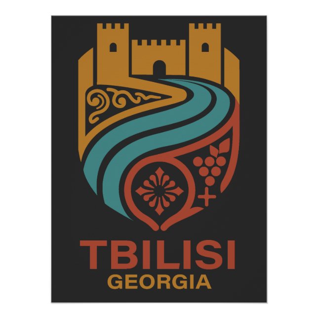 Póster Tbilisi Georgia (Frente)