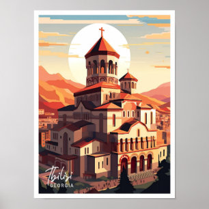 Poster Tbilisi Georgia Art Viagem Place