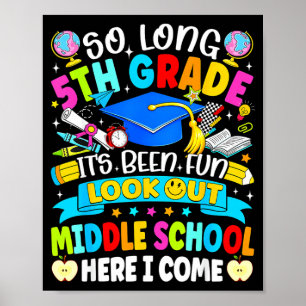 Poster Tchau 5ª série foi divertido cuidado ensino médio
