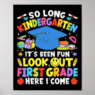 Poster Tchau Jardim de Infância Graduação Primeira Série