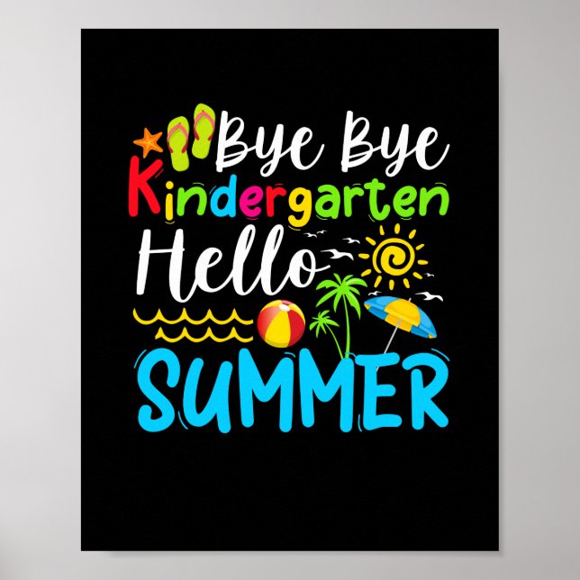 Poster Tchau Jardim de Infância Olá Verão (Frente)