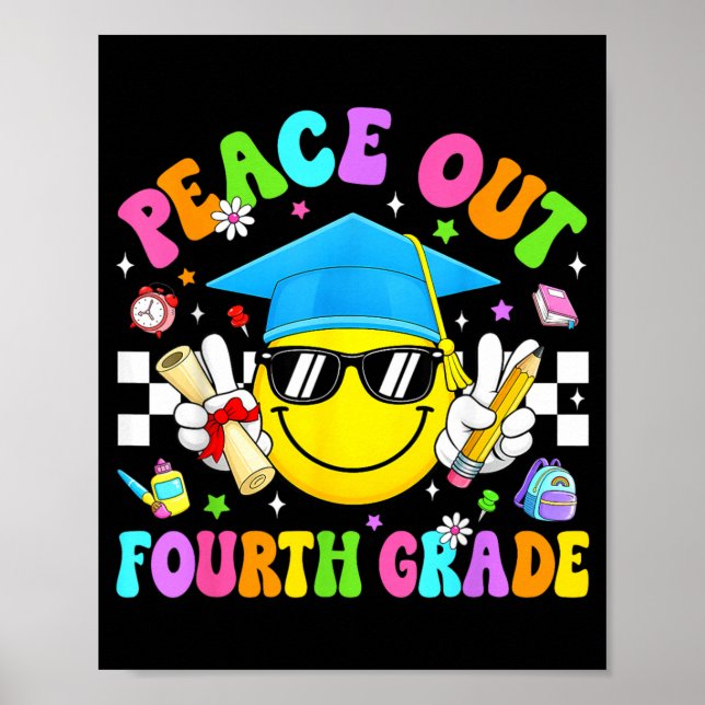 Poster Tchau Quarta Série Graduação Último Dia de (Frente)