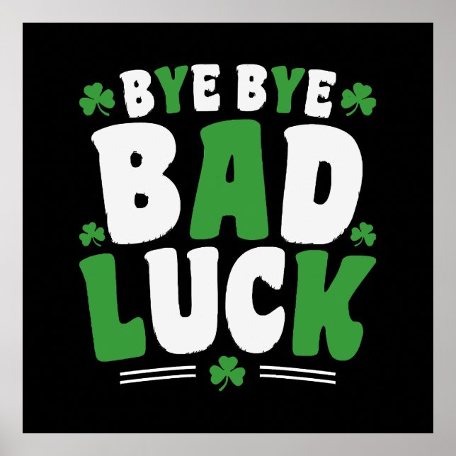 Poster Tchau Tchau Má Sorte (Frente)