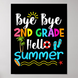 Poster Tchau Tchau segundo Alô Professor de Verão Criança