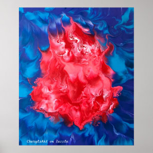 Poster TcherylsArt de Design de pintura acrílica