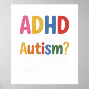 Poster TDAH e Autismo Sim, sou multihabilidoso