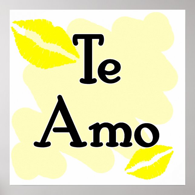 Póster Te Amo - Espanhol - Eu Te Amo (Frente)