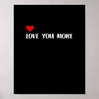 Poster Te Amo Mais Citação Minimalista de Amor