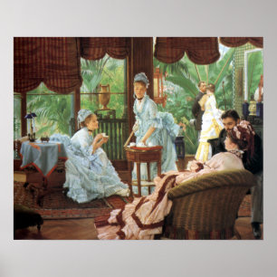 Poster Tea party do Victorian de James Tissot