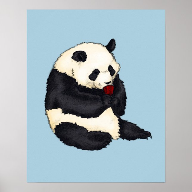 Poster Tea Party Panda (Frente)