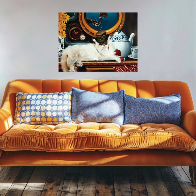 Poster Tea Time Steampunk Cat (Criador carregado)