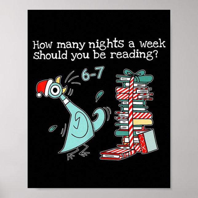 Poster Teacher 67 How Many Nights A Week Should You Be Re (Frente)