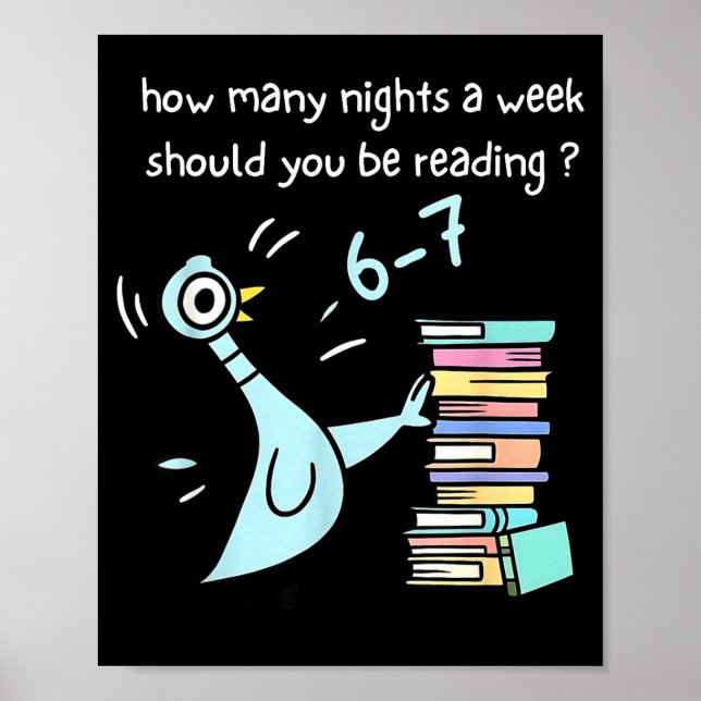 Poster Teacher 67 How Many Nights A Week Should You Be Re (Frente)
