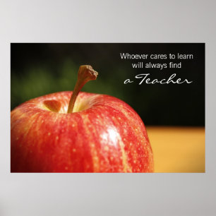 Poster Teacher's Apple Print