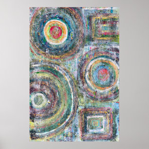 Poster Teal Driven 24 x 36