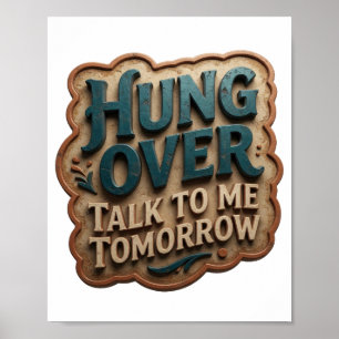 Poster Teal Jovial FIQUEI DE FORA FALE COMIGO AMANHÃ