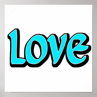 Póster Teal Love