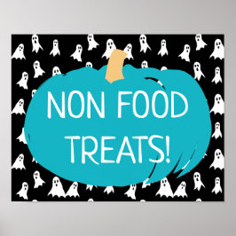 Poster Teal Pumpkin Sem Tratamentos De Comida Fantasmas A