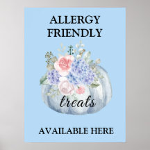 Teal Pumpkin Watercolor