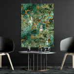 Poster Teal Turquoise Dourada Marrom Minerals Padrão Marb<br><div class="desc">Linda turquesa aqua contemporânea,  minerais lacrimogêneos e minérios marmorenses. design de hipster,  divertida,  moderna e caprichosa para o divisor de tendências artístico ou artístico-quadril,  estilo de arte retrô vintage ou designer de filmes geométricos digitais abstratos.</div>