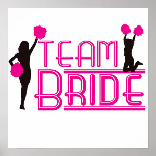 Póster Team Bride - cheerleaders