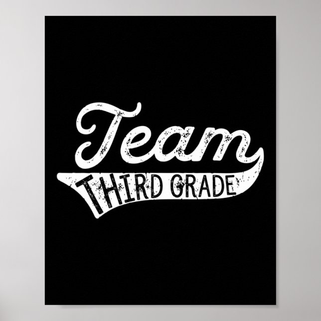 Poster Team Third Grade - Student Teacher Byck To School  (Frente)