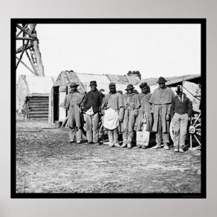 Póster Teamsters 1864 do afro-americano