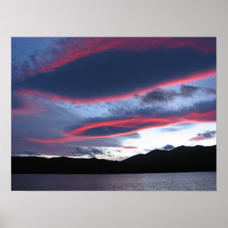 Poster TeAnau Sunset
