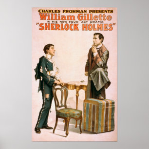 Poster teatral #3 do jogo de Sherlock Holmes