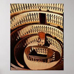 Póster Teatro anatômico, construído 1594-95