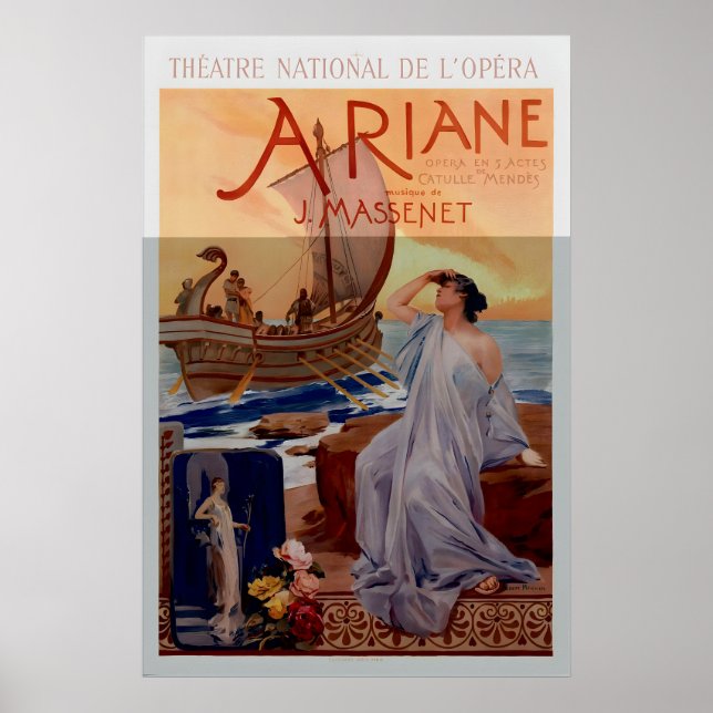 Poster Teatro Ariane National De L'Opera Vintage (Frente)