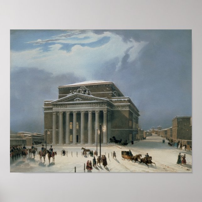 Poster Teatro Bolshoi em Moscou (Frente)