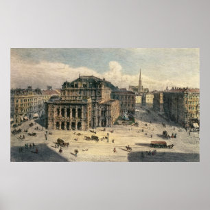 Póster Teatro da ópera do estado de Viena, c.1869
