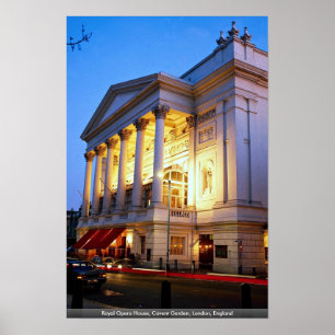 Poster Teatro da ópera real, jardim de Covent, Londres,