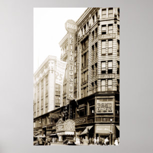 Póster Teatro de 1930 RKO Keith em Boston