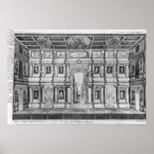 Póster Teatro de Olimpiadas em Vicenza