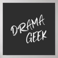 Teatro de teatro de Geek de drama Citação de preto