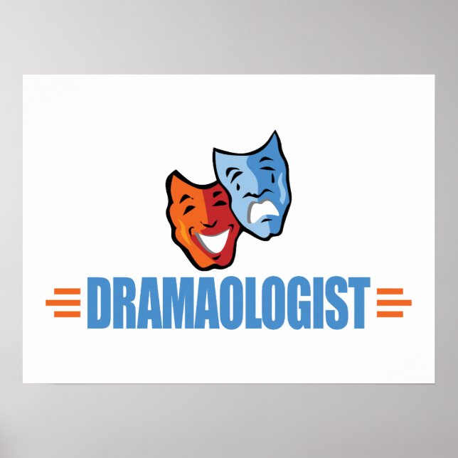 Poster Teatro Engraçado de Drama (Frente)