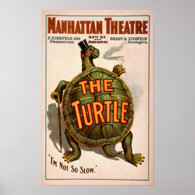 Poster Teatro Manhattan Nova York Broadway (Frente)