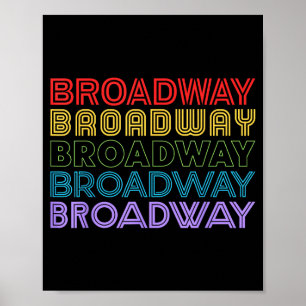 Poster Teatro Musical Retro Amante da Música de Broadway