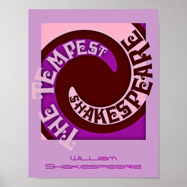Poster Teatro O Tempest Play Promo William Shakespeare (Frente)