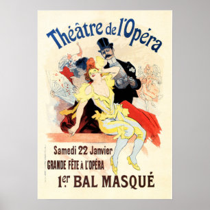 Poster Teatro THEATER DE OPERA Publicidade Jules Cheret